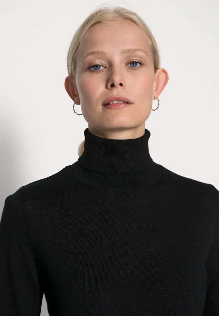 Pulls De Golf ANNA FIELD Anna Field Merino Wool Turtleneck Noir Femme | WRK-0570813